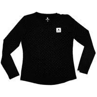 Saysky Damen Reflective Polka Pace Long Sleeve schwarz
