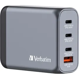 Verbatim GNC-100 GaN 100W, 3xUSB-C PD, 1xUSB-A QC 3.0 32202