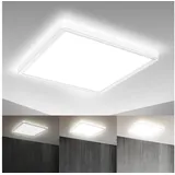 B.K.Licht LED Panel 29,3x29,3 cm - 18W, 2400lm, dimmbar, flach, backlight, neutralweiß, weiß