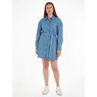 Tommy Jeans Curve Shirtkleid »TJW BELTED DENIM SHIRT DRESS EXT«, Gr. 5XL (50) N-Gr, Denim_Medium, , 37708812-5XL N-Gr