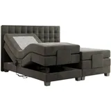 MKS Meble Motor Boxspringbett mit Bettkasten ¦ grau ¦ Maße (cm): B: 148 H: 118