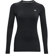 Under Armour ColdGear Authentics langarm Sportshirt Damen 001 black/white M