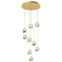 LUCANDE Hayley 9-flg. 40 cm rund gold