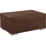 Collection AB Hocker John Mikrofaser 100 x 40 x 70 cm Braun