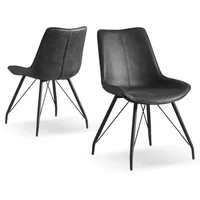 B&D home Stuhl, Anthrazit, 53x87x62 cm, Oeko-Tex® Standard 100,