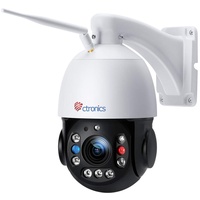 ctronics 30X Optischer Zoom 5MP PTZ Überwachungskamera Aussen WLAN, Dome IP Kamera Outdoor, 150 m Nachtsicht, Personenerkennung, Automatische Verfolgung, Unterstützt SD Karte, IP66 (295W)