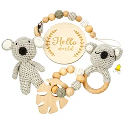 Handgestrickter Koala Lako Geschenkbox zur Geburt oder Babyparty
