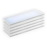 enovalite 5er Pack LED-Panel 120x30 36W 3600lm Kaltweiß Deckenleuchte flimmerfrei UGR22 Ultraflache Büro-Einbauleuchte mit PHILIPS Treiber