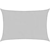 vidaXL Sonnensegel Hellgrau 2,5x2 m 100% Polyester Oxford