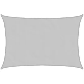 vidaXL Sonnensegel Hellgrau 2,5x2 m 100% Polyester Oxford