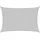 vidaXL Sonnensegel Hellgrau 2,5x2 m 100% Polyester Oxford