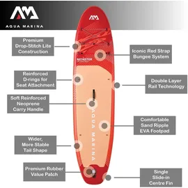 Aqua Marina SUP Set Monster 365 x 76 x 15 cm türkis