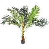 naturn living Sagopalme – – Ø60 x 142,5 cm – Wartungsfreie Cycas Revoluta – Kunstpflanze – Grün