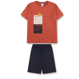 Sanetta Pyjama, in Dunkelblau/Rot 164