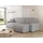Mirjan24 Ecksofa Hellgrau, Textil, 5-Sitzer, L-Form 244x145 cm, Wohnzimmer, Sofas - Couches, Wohnlandschaften, Ecksofas