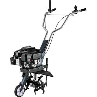Wiltec Wiltec, Benzin Bodenhacke 36 cm Arbeitsbreite, Gartenhacke mit Motor 144 ccm, Motorhacke Bodenfräse mit Antrieb Euro 5, robuste Gartenfräse