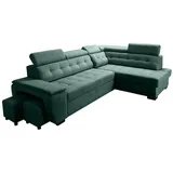 Sonstige Verlage Ecksofa Grand mit Schlaffunktion 277x180x86 Flaschengrün
