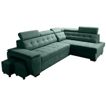 Sonstige Verlage Ecksofa Grand mit Schlaffunktion 277x180x86 Flaschengrün