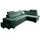 Sonstige Verlage Ecksofa Grand mit Schlaffunktion 277x180x86 Flaschengrün