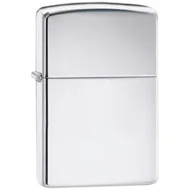Zippo Sturmfeuerzeug - High Polish Chrome, Base Model - Nachfüllbar - Wiederverwendbar - Windfestes Design - Geschenkbox - Made in USA