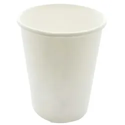 Ekoe Weißes kompostierbares Kaffeeglas 90 ml 50 Stk