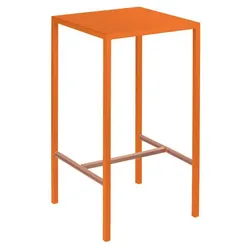 Eckiger Stehtisch Seaside 75x75x110 cm orange