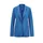 GOLDNER Damenblazer mit Reverskragen und Paspeltaschen in blau | Gr.: 54