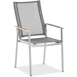 Niehoff Scalea Stapelstuhl 57 x 64 x 100 cm silbergrau