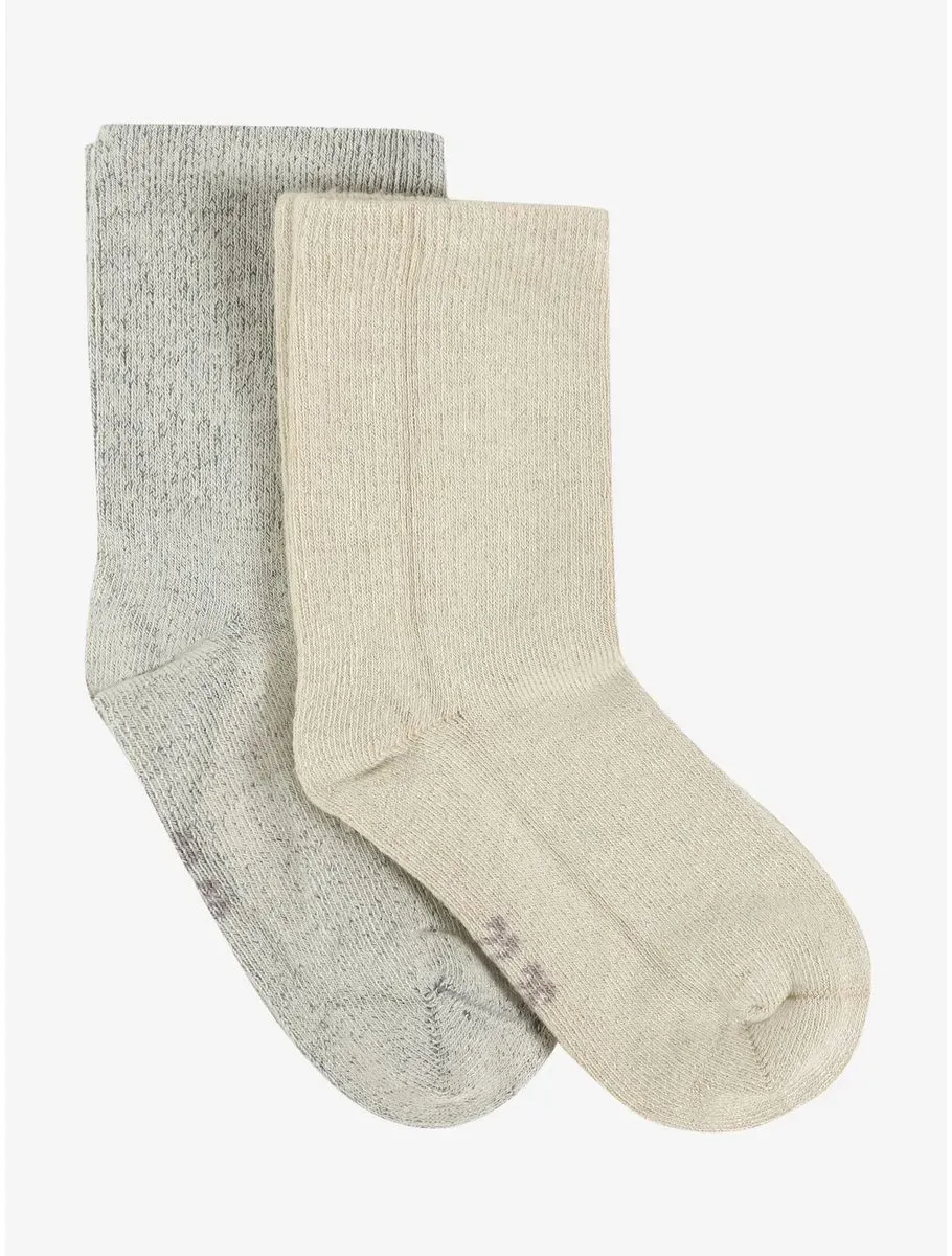 Minymo Ankle Sock Solid 2-pack light grey melange (130) 35\38