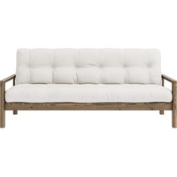 Karup DESIGN KNOB Sofas Gr. B/H/T: 205 cm x 79 cm x 95 cm, gleichschenklig, Carob Brown lackiert, beige (natural) Einzelsofas