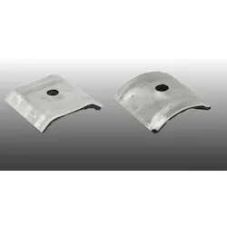 Aluminium Kalotten für Wellplatten K 76/18 - 100 Alukalotten mit EPDM-Dichtung – Dichtscheibe für Befestigung – Aluminium-Dichtung für Wellplatten