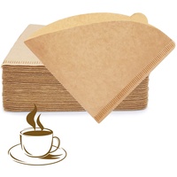YQL kaffeefilter v01, 200 STÜCKE Ungebleichte kaffeefilter größe 01 für Kaffeetropfkegel/Übergießmaschinen (1-2 Tassen)