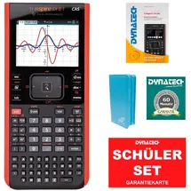 Texas Instruments TI-Nspire CX II-T - Set Taschenrechner CAS Grafikrechner zusätzlich Blauer CalcCase Schutztasche + Das Buch zum Rechner und Garantieverlängerung