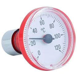 Thermometer mit Steckvorrichtung - Skala rot