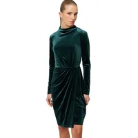 Zero Samtkleid Damen Grün 40