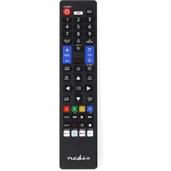 Nedis TVRC45SABK, TV, IR Wireless, Drucktasten, Schwarz