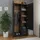vidaXL Drehtürenschrank 80 x 180 x 52 cm schwarz