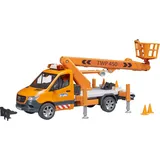 Bruder 02679 Matchbox Sprinter Arbeitsbühne mit Light + Sound Modul