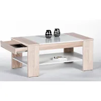Stolkom Sp.z.o.o. Couchtisch Beistelltisch Tisch Eiche Sonoma / Weiss ca. 100 cm Finley Plus