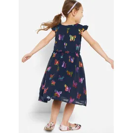 bonprix Chiffonkleid Blau 122