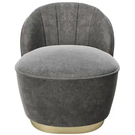 Playboy Stella Samt 67 x 70 x 71 cm grau