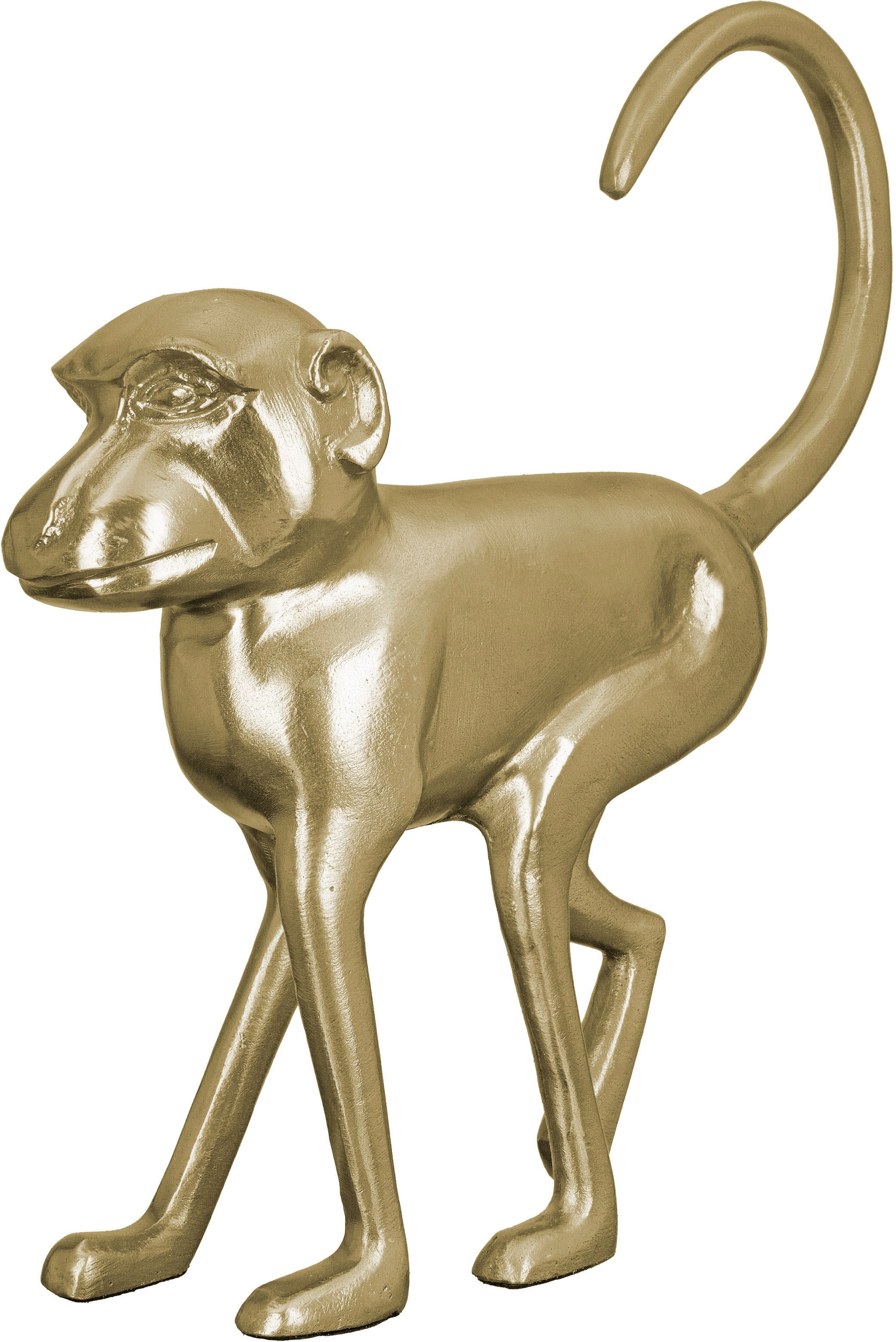 GILDE Tierfigur »Skulptur Monkey« GILDE goldfarben
