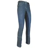 HKM Damen Jodhpur -Miss Blink- 1/1 Alos Besatz6169 Reithose, Blau, 34 EU