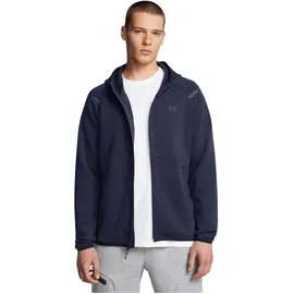 Under Armour Unstoppable Flc Kapuzenjacke Herren Midnight Navy/Schwarz L
