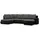 mebligo - Ecksofa mit Schlaffunktion und 3 Bettkasten FORESTA 300x89x200 (BxHxT) Dunkelgrau + Schwarz - Ottomane Links Eckcouch, Couch U Form, Sofa Wohnzimmer, Sofas & Couches, Eckschlafsofa