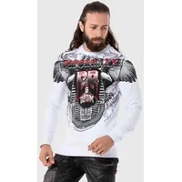Cipo & Baxx "Sweatshirts", Herren, Gr. XL, weiß, 80%