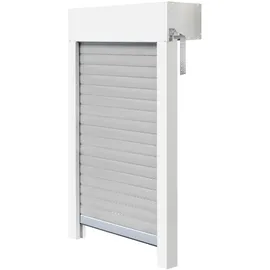Schellenberg Aufsatzrollladen-Set für Fenster, 100 x120 cm, weiß/grau