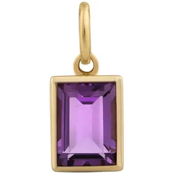 Orolino Anhänger 585/- Gold Amethyst lila 1,3cm Damen 