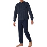 SCHIESSER Herren Schiesser Herren Schlafanzug Lang mit Bündchen - Nightwear Pyjamaset, Nachtblau, 27 EU