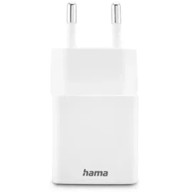 Hama Schnellladegerät, 1x USB-C 1x USB-A QC, 20 W, Weiß